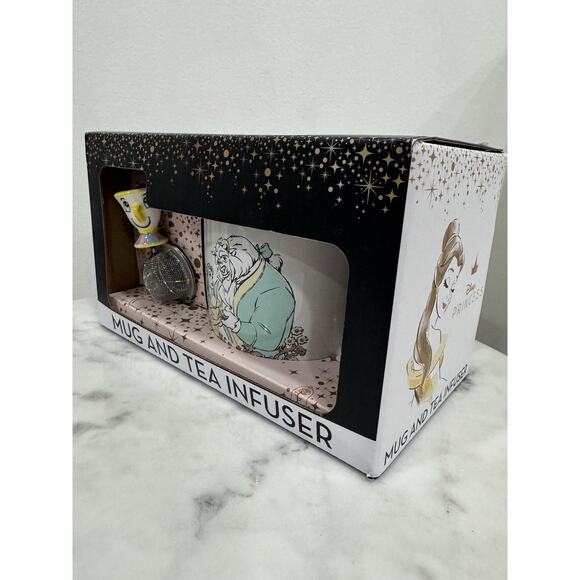 Disney Princess Beauty And The Beast Mug And Tea Infuser - Brand New - Picture 5 of 6